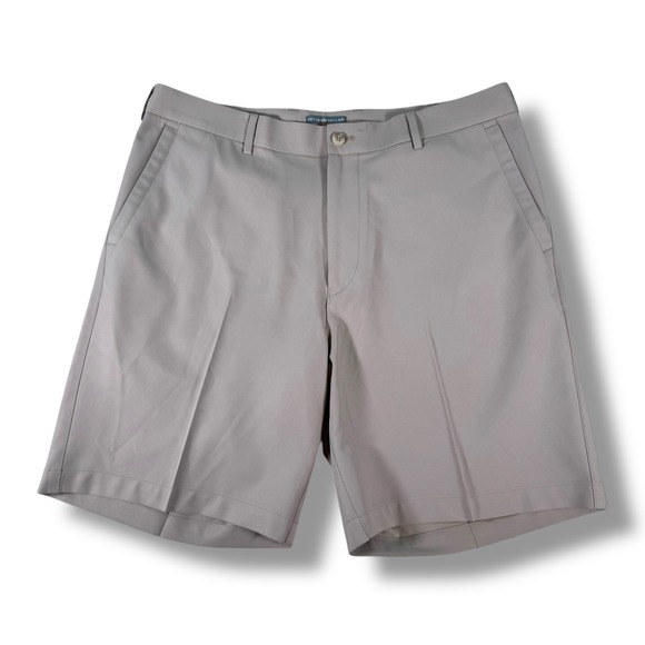 Peter Millar Other - Peter Millar Wicking Men's Size 36 Chino Golf Shorts Light Khaki Beige Polyester